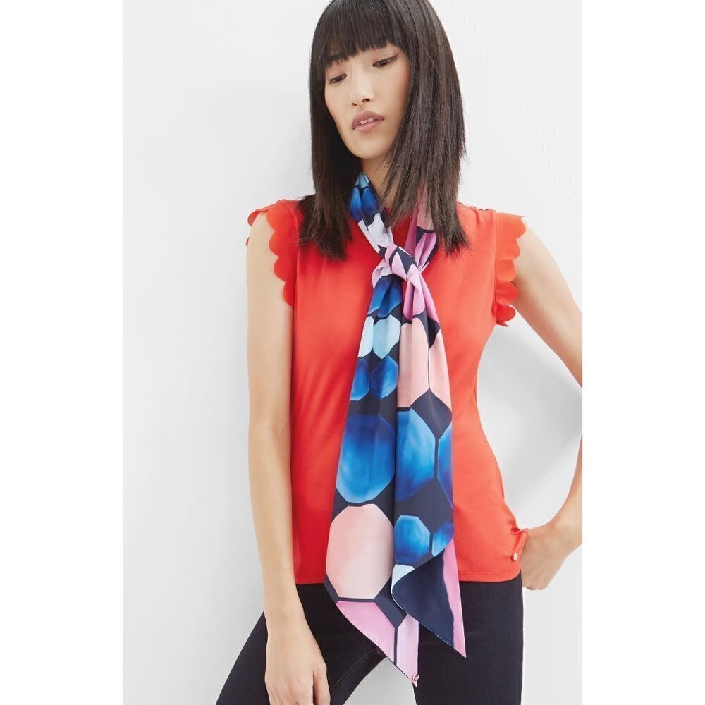 💕TED BAKER💕 Melba Marina Mosaic Skinny Scarf
